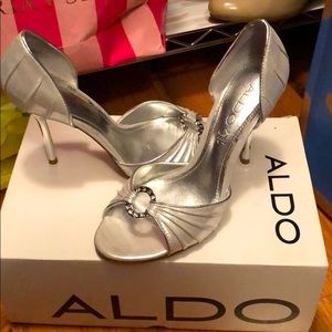 Aldo silver high heels
